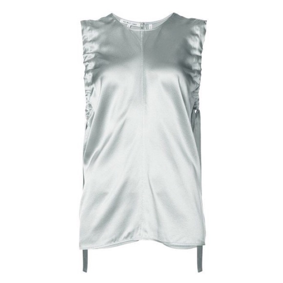 Helmut Lang Tops - NWOT Helmut Lang Ruched Armhole Silk Tank- Medium